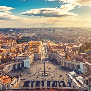 Peinture sur toile Perspective Sur Rome – Image 1
