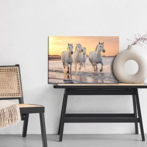 Peinture sur toile Chevaux Au Bord De La Méditerranée – Image 6