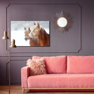 Peinture sur toile Chevaux Dans La Neige – Image 4