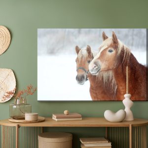 Peinture sur toile Chevaux Dans La Neige – Image 5