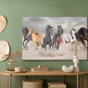 Peinture sur toile Chevaux Au Bord De La Mer – Image 5