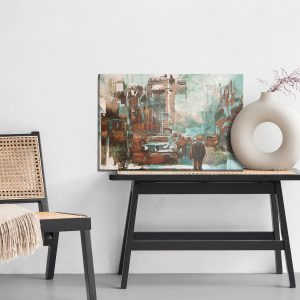 Peinture sur toile Ville Abstraite Colorée – Image 6