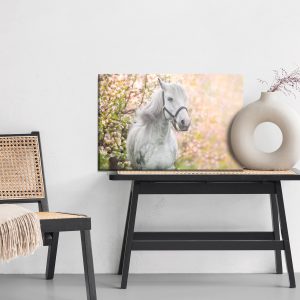 Peinture sur toile Cheval Sur Fond De Fleurs – Image 6