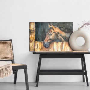 Peinture sur toile Un Cheval Dans La Cour – Image 6