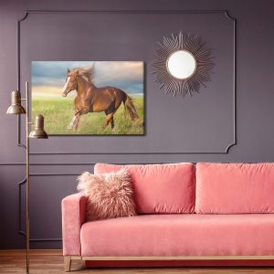 Peinture sur toile Cheval Au Galop Dans La Clairière – Image 4
