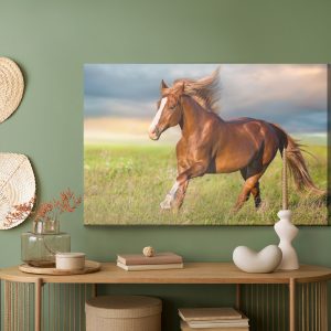 Peinture sur toile Cheval Au Galop Dans La Clairière – Image 5