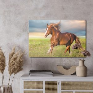 Peinture sur toile Cheval Au Galop Dans La Clairière – Image 3