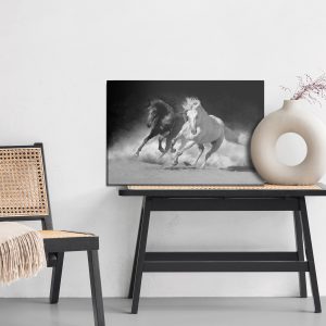 Peinture sur toile Chevaux En Noir Et Blanc – Image 6