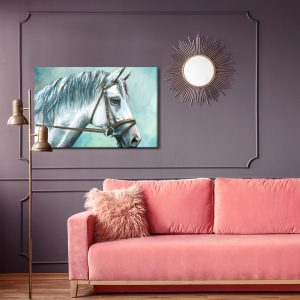 Peinture sur toile Cheval Blanc Comme Peint – Image 4