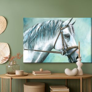 Peinture sur toile Cheval Blanc Comme Peint – Image 5