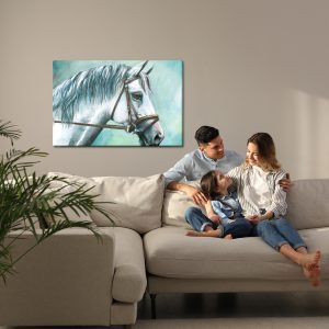 Peinture sur toile Cheval Blanc Comme Peint – Image 7