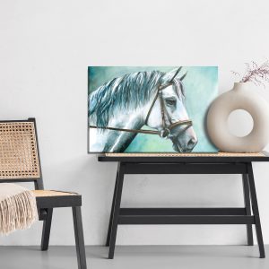 Peinture sur toile Cheval Blanc Comme Peint – Image 6