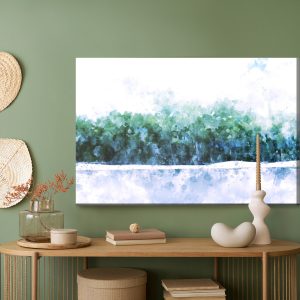 Peinture sur toile Forêt Abstraite - Aquarelle – Image 5