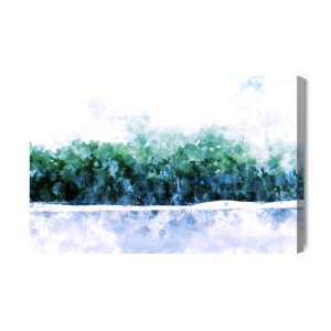 Peinture sur toile Forêt Abstraite - Aquarelle – Image 2