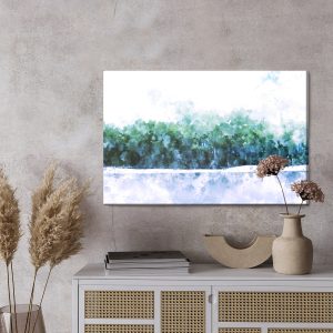 Peinture sur toile Forêt Abstraite - Aquarelle – Image 3