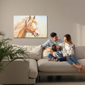 Peinture sur toile Un Cheval Peint À L'aquarelle – Image 7