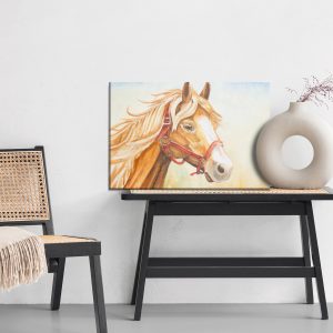 Peinture sur toile Un Cheval Peint À L'aquarelle – Image 6