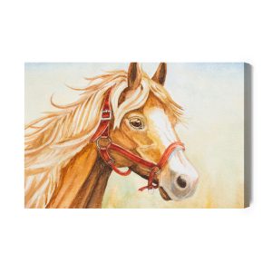 Peinture sur toile Un Cheval Peint À L'aquarelle – Image 2