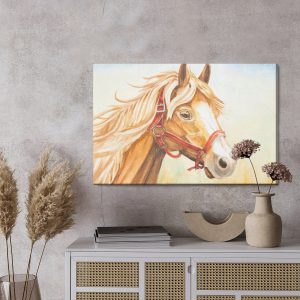Peinture sur toile Un Cheval Peint À L'aquarelle – Image 3