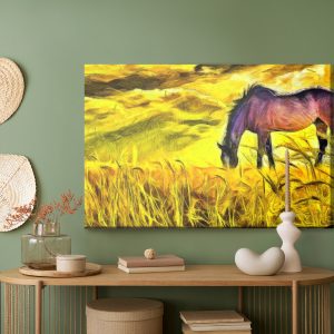 Peinture sur toile Cheval Peint Sur Le Terrain – Image 5