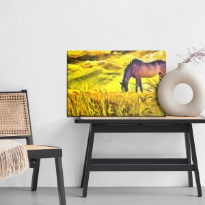 Peinture sur toile Cheval Peint Sur Le Terrain – Image 6