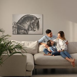 Peinture sur toile Cheval Esquissé – Image 7