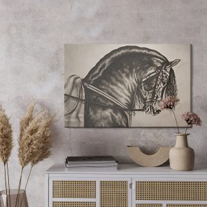 Peinture sur toile Cheval Esquissé – Image 3