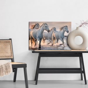 Peinture sur toile Chevaux Blancs Dans La Mer – Image 6