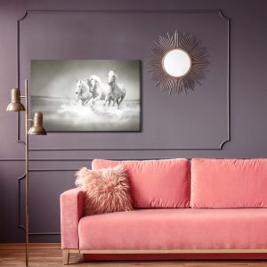 Peinture sur toile Chevaux En Noir Et Blanc – Image 4