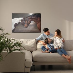 Peinture sur toile Beaux Chevaux Dans Les Bois – Image 7