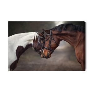 Peinture sur toile Beaux Chevaux Dans Les Bois – Image 2