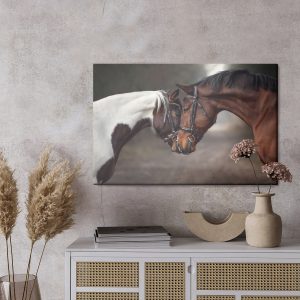 Peinture sur toile Beaux Chevaux Dans Les Bois – Image 3