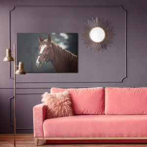 Peinture sur toile Cheval Sur Le Fond De La Forêt – Image 4