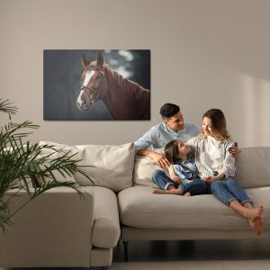 Peinture sur toile Cheval Sur Le Fond De La Forêt – Image 7