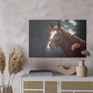 Peinture sur toile Cheval Sur Le Fond De La Forêt – Image 3