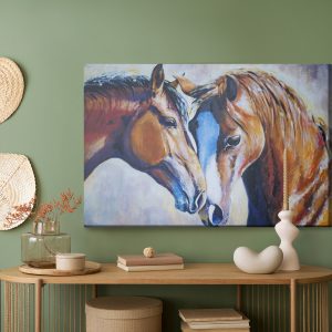 Peinture sur toile Chevaux À L'aquarelle – Image 5