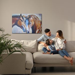 Peinture sur toile Chevaux À L'aquarelle – Image 7