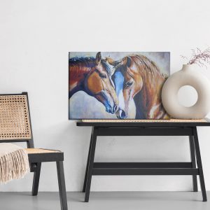 Peinture sur toile Chevaux À L'aquarelle – Image 6