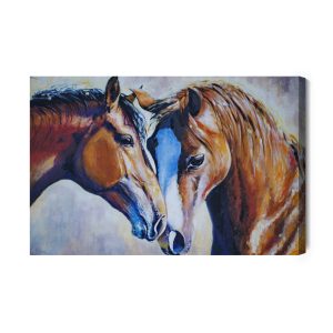 Peinture sur toile Chevaux À L'aquarelle – Image 2