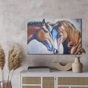 Peinture sur toile Chevaux À L'aquarelle – Image 3