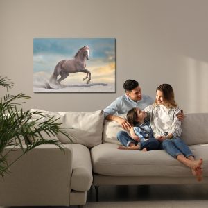 Peinture sur toile Cheval Majestueux Dans Le Désert – Image 7