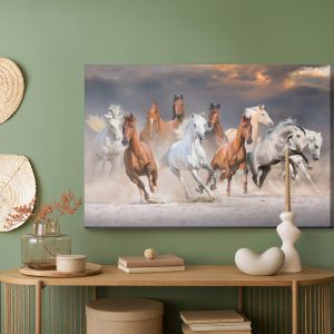 Peinture sur toile Chevaux Dans Le Désert – Image 5