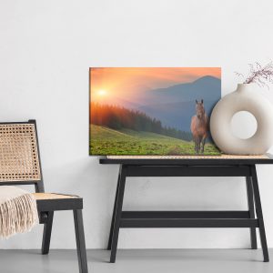 Peinture sur toile Cheval Sur Fond De Coucher De Soleil – Image 6