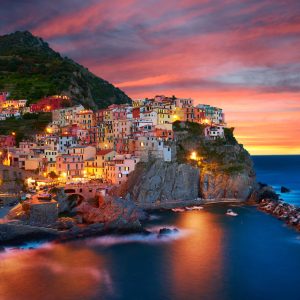 Peinture sur toile Ville De Manarola, Italie – Image 1
