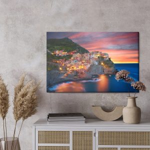 Peinture sur toile Ville De Manarola, Italie – Image 3