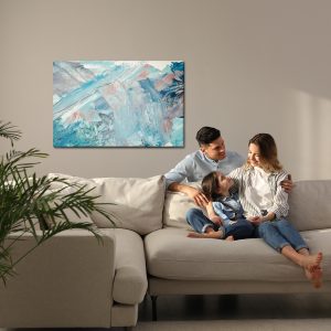 Peinture sur toile Abstraction Multicolore – Image 7
