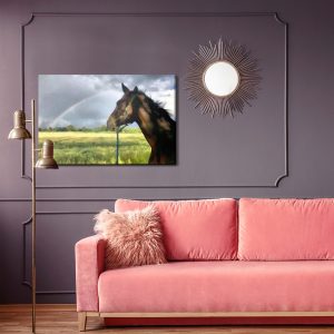 Peinture sur toile Cheval Dans Le Pré – Image 4