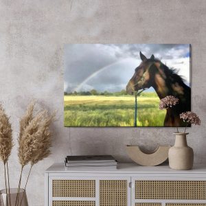 Peinture sur toile Cheval Dans Le Pré – Image 3
