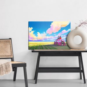 Peinture sur toile La Voiture Et Le Paysage Abstrait – Image 6