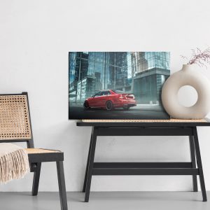 Peinture sur toile Voiture Rouge Dans La Ville – Image 6
